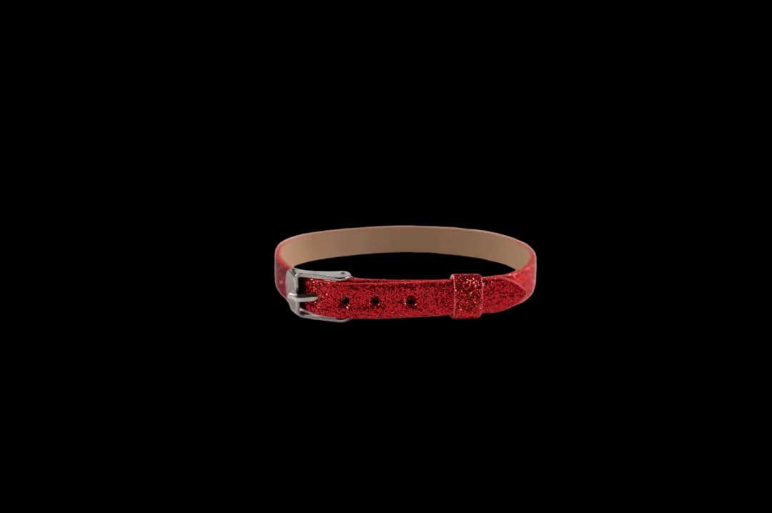 Bracelet - glitter - red
